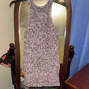 American Eagle Outfitters Speckled Knit Mini Dress - Pink and Gray